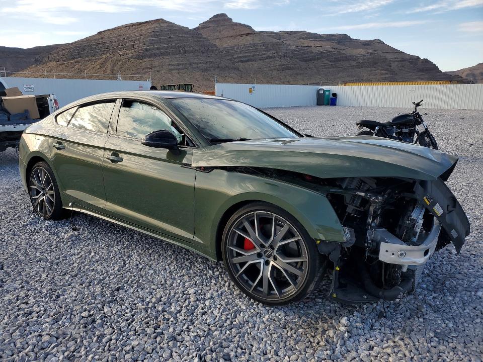 2025 Audi A5 VIN WAUFACF51SA005472 COPART salvage auction — FRONT END, Nv - Salvage Title, sold $8,700 on 2026-07-20 (photo 4)