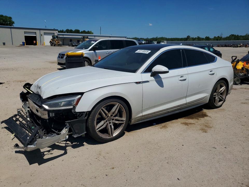 2018 Audi A5 VIN WAUENCF55JA128559 COPART salvage auction — FRONT END, Sc - Cert Of Title-Salvage, sold $3,200 on 2026-07-13 (photo 1)