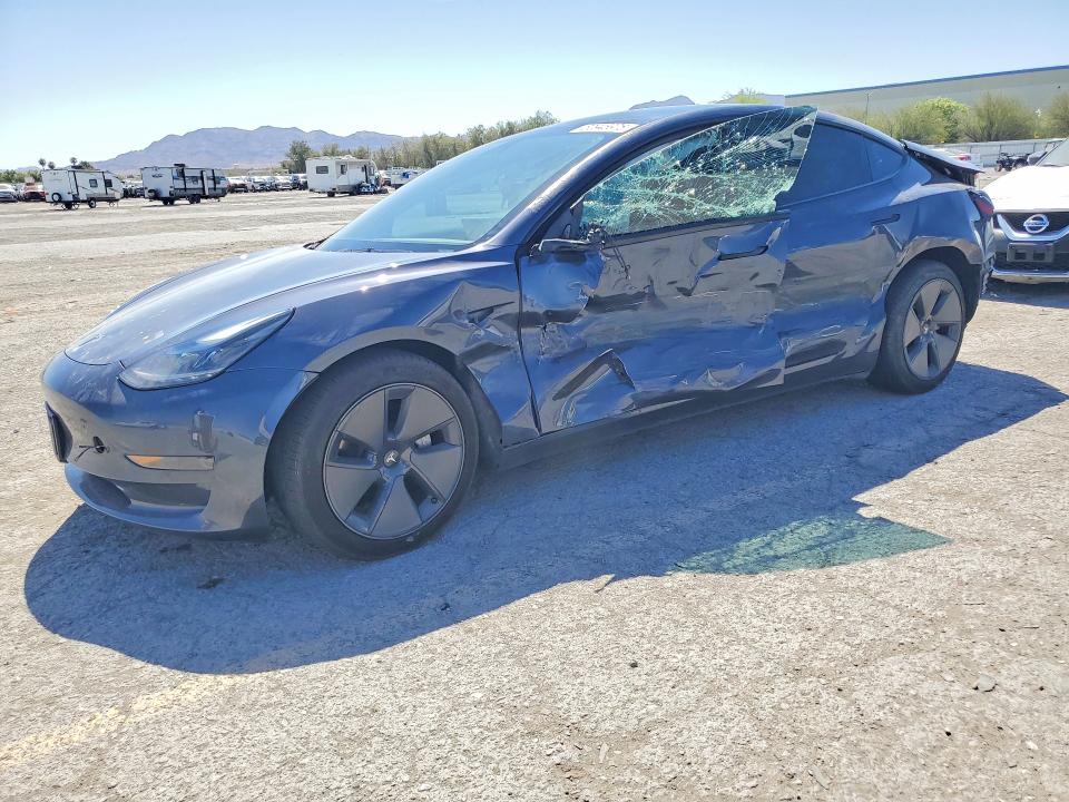 2023 Tesla Model 3 VIN 5YJ3E1EA9PF707938 COPART salvage auction — SIDE, Nv - Salvage Title, sold $4,050 on 2026-07-23 (photo 1)