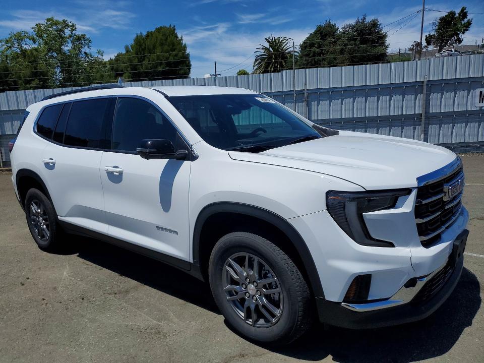 2025 Gmc Acadia VIN 1GKENNRS3SJ216497 COPART salvage auction — FRONT END, Ca - Salvage Certificate, sold $16,800 on 2026-07-17 (photo 4)