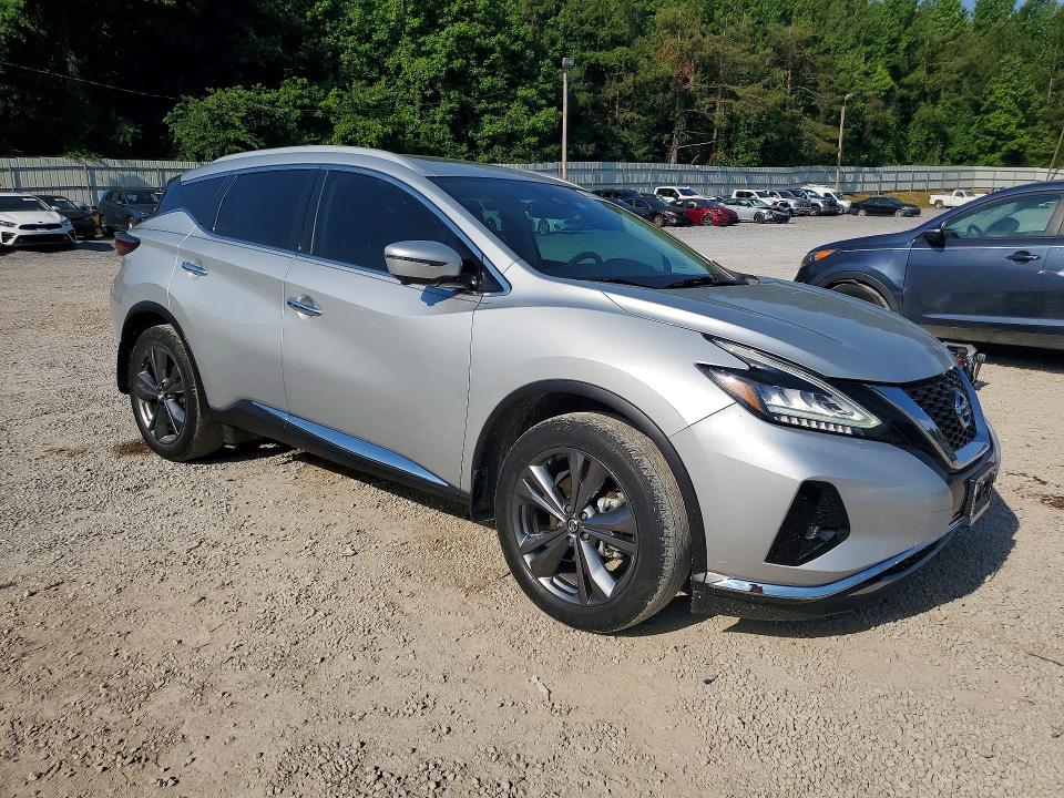 2021 Nissan Murano VIN 5N1AZ2DS2MC115457 COPART salvage auction — FRONT END, Ms - Cert Of Title-Salvaged, sold $8,200 on 2026-07-08 (photo 4)