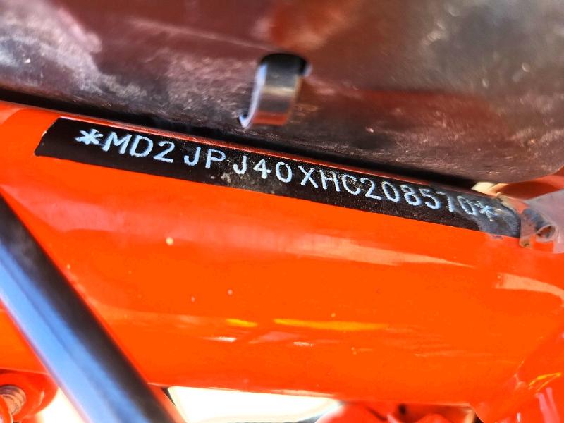 2017 Ktm 390 adventure VIN MD2JPJ40XHC208570 COPART salvage auction — ROLLOVER, Nm - Cert Of Title-Salvage, sold $325 on 2026-07-23 (photo 8)
