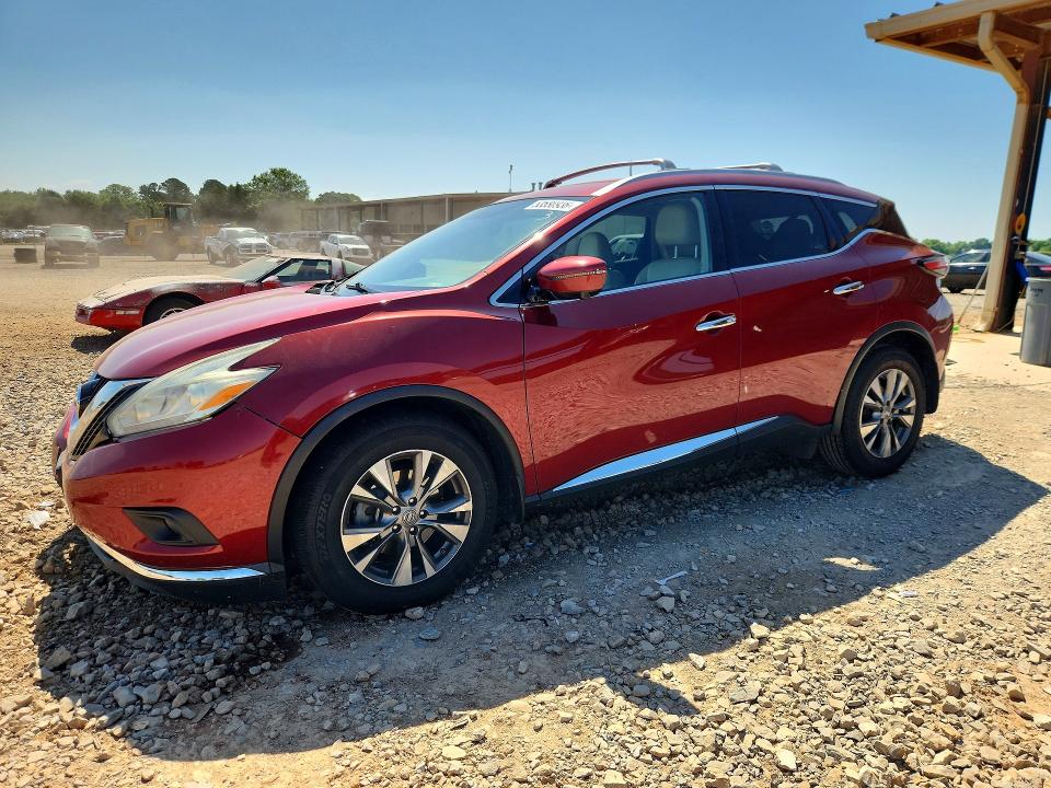 2017 Nissan Murano VIN 5N1AZ2MG9HN133489 COPART salvage auction — FRONT END, Al - Cert Of Title-Salvage Title, sold $425 on 2026-07-29 (photo 1)
