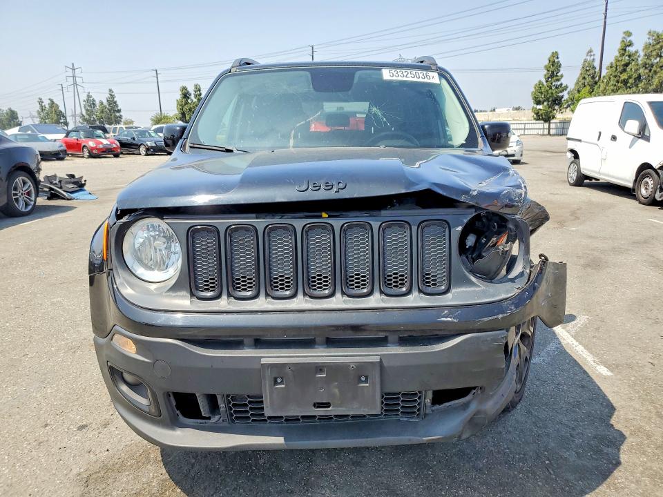 2017 Jeep Renegade VIN ZACCJABB3HPG46783 COPART salvage auction — FRONT END, CA - SALVAGE CERTIFICATE, sold $1,550 on 2026-07-28 (photo 5)