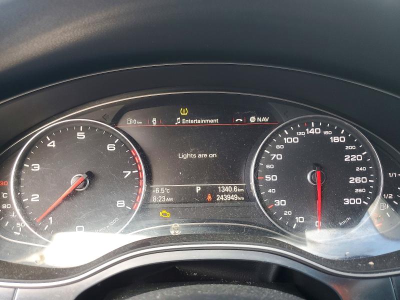 2012 Audi A6 VIN WAUFGCFC1CN141270 COPART salvage auction — FRAME DAMAGE, On - Permit No Brand - Unfit, sold $1,000 on 2026-07-09 (photo 9)