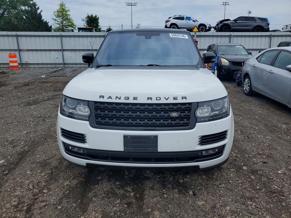 2015 Land rover RANGE ROVER VIN SALGS2TF3FA227103 COPART salvage auction — SIDE, Md - Cert Of Salvage > 75% Damage, sold $250 on 2026-07-20 (photo 5)