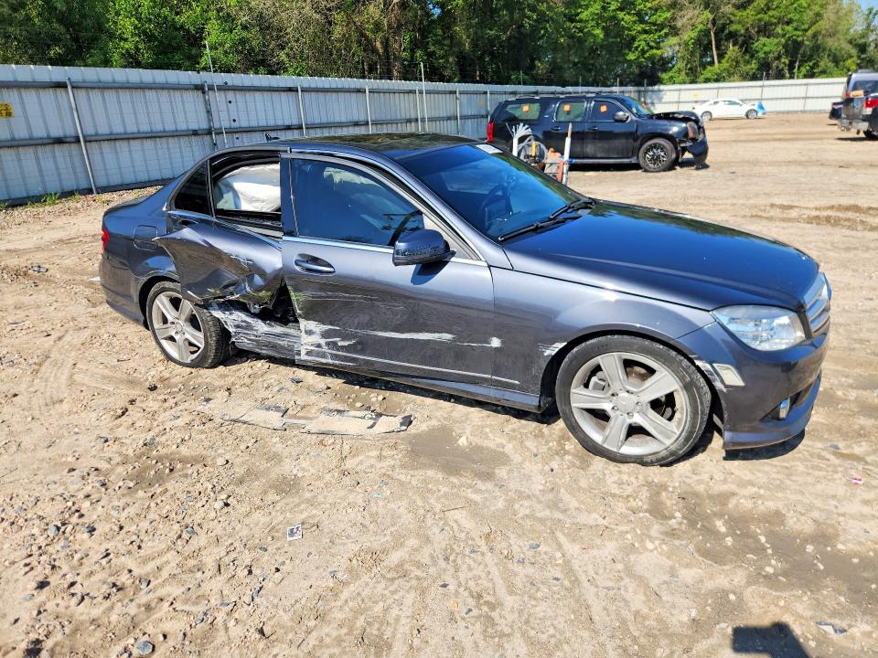 2010 Mercedes-benz C class VIN WDDGF5EB0AR108111 COPART salvage auction — SIDE, Fl - Certificate Of Destruction, sold $550 on 2026-07-06 (photo 4)