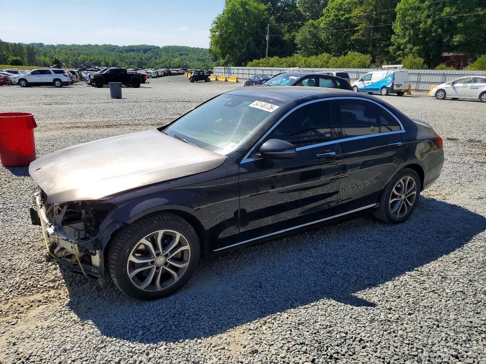 2017 Mercedes-benz C-klasse VIN 55SWF4KB0HU204601 COPART salvage auction — FRONT END, Nc - Salvage Certificate Of Title, sold $4,450 on 2026-07-09 (photo 1)