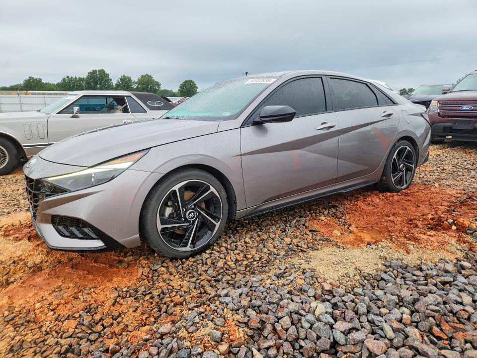 2022 Hyundai Elantra VIN KMHLR4AF1NU297661 COPART salvage auction — HAIL, Mo - Salvage Certificate Of Title, sold $9,400 on 2026-07-20 (photo 1)