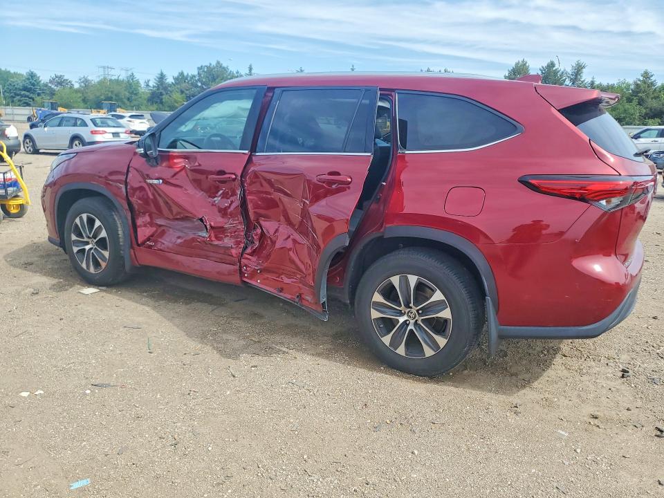 2020 Toyota Highlander VIN 5TDHBRCH7LS507773 COPART salvage auction — SIDE, Il - Salvage Certificate, sold $11,700 on 2026-07-28 (photo 2)