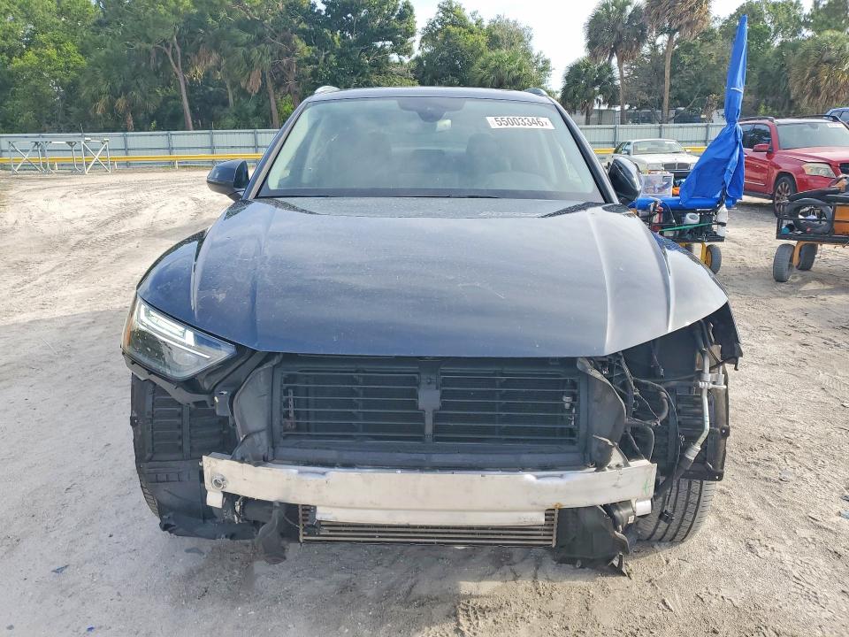 2021 Audi Q5 VIN WA1AAAFY7M2099778 COPART salvage auction — FRONT END, Fl - Certificate Of Destruction, sold $9,800 on 2026-07-08 (photo 5)
