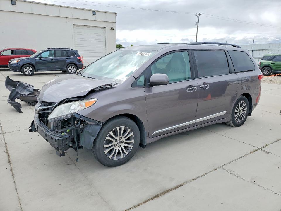 2019 Toyota Sienna VIN 5TDYZ3DC4KS005720 COPART salvage auction — FRONT END, Ut - Salvage Certificate, sold $6,900 on 2026-07-06 (photo 1)