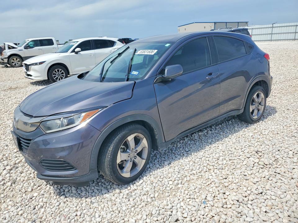 2022 Honda Hr-v VIN 3CZRU5H37NM704198 COPART salvage auction — SIDE, Tx - Salvage Vehicle Title, sold $3,550 on 2026-07-02 (photo 1)