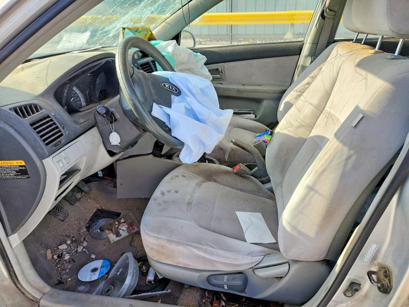 2007 Kia Spectra VIN KNAFE121575384651 COPART salvage auction — FRONT END, Tx - Salvage Vehicle Title, sold $250 on 2026-07-07 (photo 7)