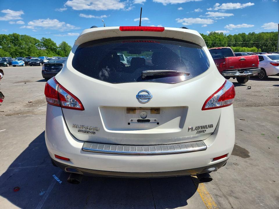 2014 Nissan Murano VIN JN8AZ1MW7EW512653 COPART salvage auction — SIDE, Ky - Cert Of Title-Salvage, sold $1,350 on 2026-07-27 (photo 6)