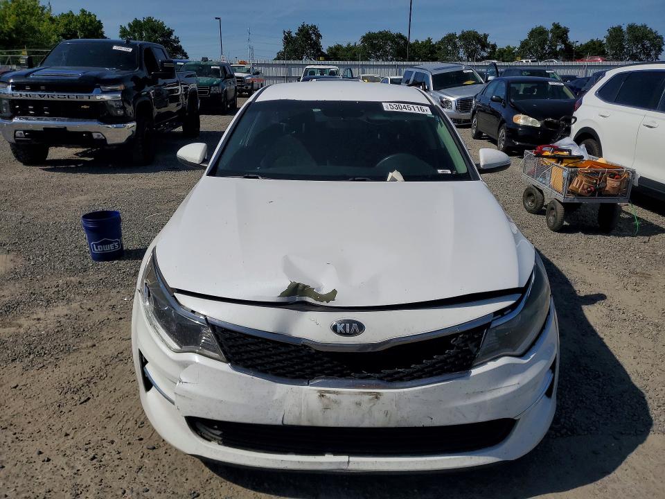 2018 Kia Optima VIN 5XXGT4L3XJG263325 COPART salvage auction — FRONT END, CA - SALVAGE CERTIFICATE, sold $1,050 on 2026-07-28 (photo 5)