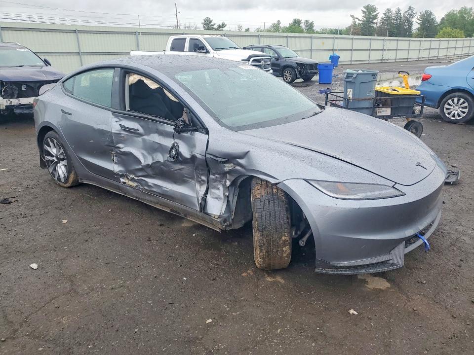 2025 Tesla Model 3 VIN 5YJ3E1EAXSF048194 COPART salvage auction — SIDE, Pa - Certificate Of Salvage, sold $12,600 on 2026-07-17 (photo 4)