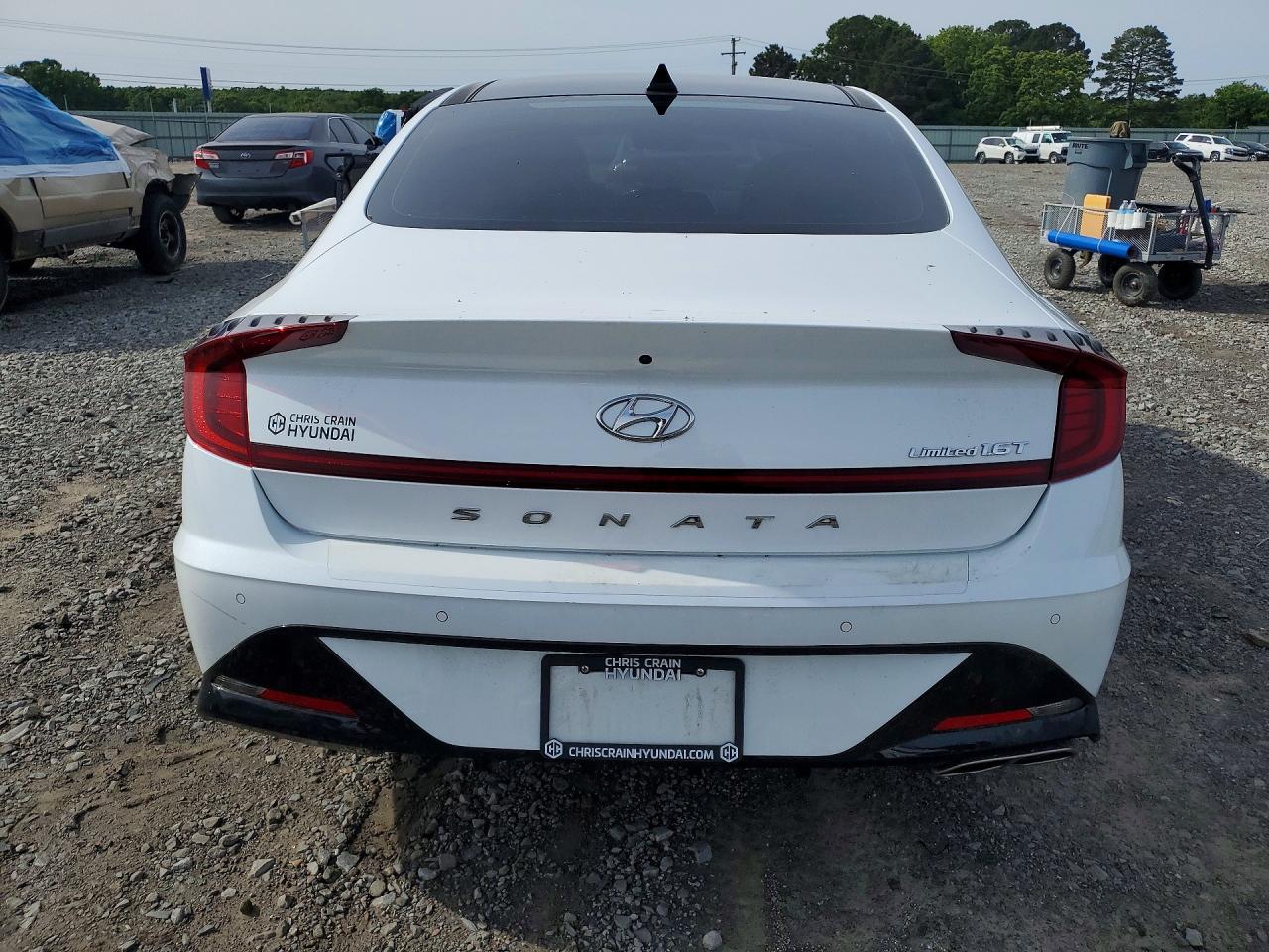 2021 Hyundai Sonata VIN 5NPEH4J20MH101585 COPART salvage auction — Side, AR - CERT OF TITLE-SALVAGE, sold $5,500 on 2026-07-01 (photo 6)