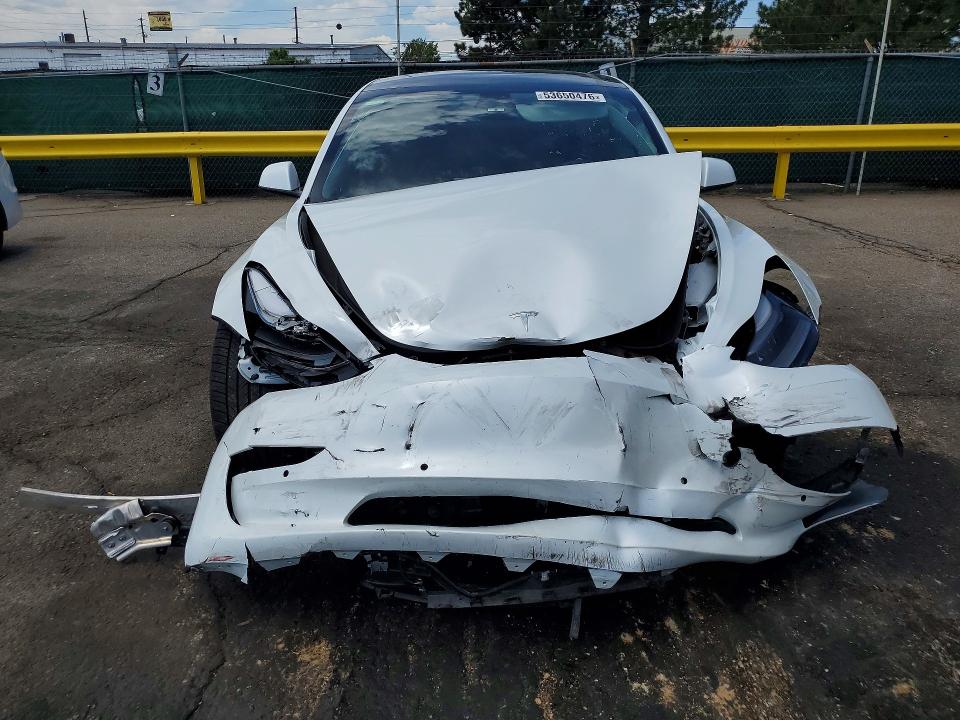 2021 Tesla VIN 5YJ3E1ECXMF926484 COPART salvage auction — FRONT END, Co - Public - Salvage Title, sold $7,800 on 2026-07-24 (photo 5)