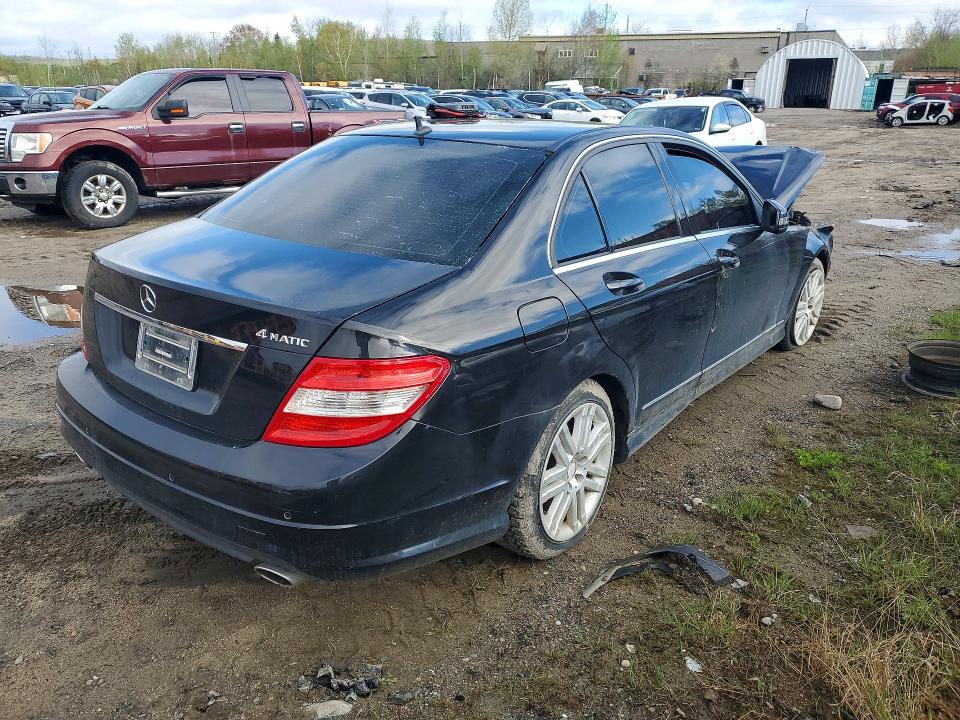 2011 Mercedes-benz C class VIN WDDGF8FB4BA516014 COPART salvage auction — FRONT END, On - Permit Salvage, sold $400 on 2026-08-04 (photo 3)