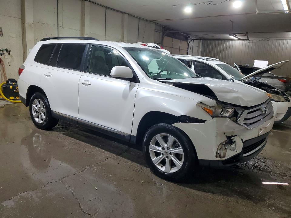 2011 Toyota Highlander VIN 5TDBK3EH6BS055765 COPART salvage auction — FRONT END, Ga - Cert Of Title-Salvage, sold $1,700 on 2026-07-07 (photo 4)