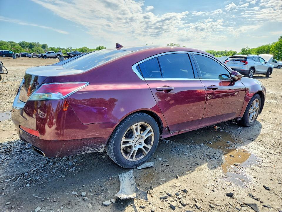 2009 Acura Tl VIN 19UUA86209A015029 COPART salvage auction — FRONT END, Md - Cert Of Salvage > 75% Damage, sold $400 on 2026-07-02 (photo 3)