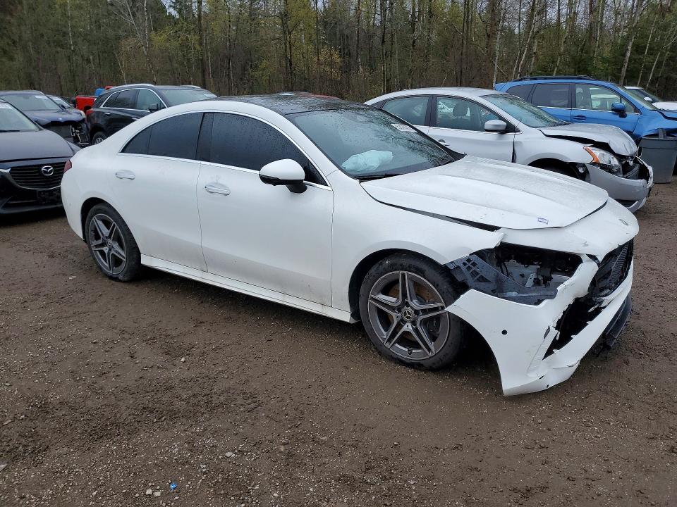 2025 Mercedes-benz Cla-klasse VIN W1K5J4HB8SN531538 COPART salvage auction — FRONT END, On - Permit Salvage, sold $20,250 on 2026-07-07 (photo 4)