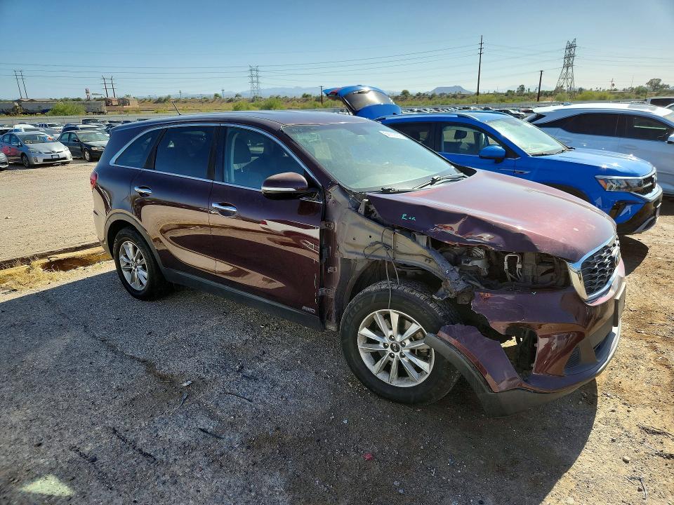 2019 Kia Sorento VIN 5XYPGDA39KG497704 COPART salvage auction — FRONT END, Id - Salvage Certificate Of Title, sold $2,400 on 2026-07-17 (photo 4)