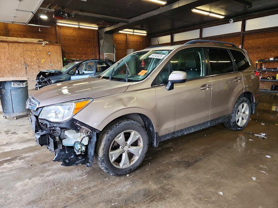 2014 Subaru Forester VIN JF2SJAHCXEH410079 COPART salvage auction — FRONT END, Pa - Certificate Of Salvage, sold $725 on 2026-07-16 (photo 1)