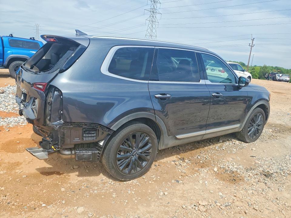 2022 Kia Telluride VIN 5XYP54HC0NG286102 COPART salvage auction — REAR END, Nc - Salvage Certificate Of Title, sold $12,600 on 2026-07-13 (photo 3)