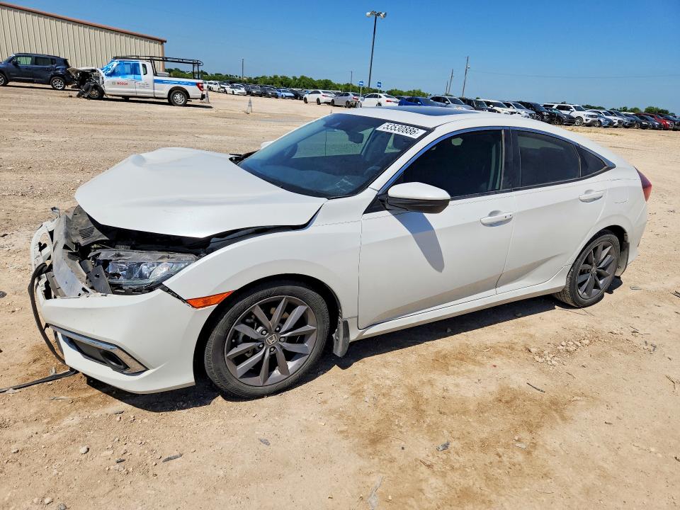 2019 Honda Civic VIN JHMFC1F76KX004140 COPART salvage auction — FRONT END, Tx - Salvage Vehicle Title, sold $4,250 on 2026-07-15 (photo 1)