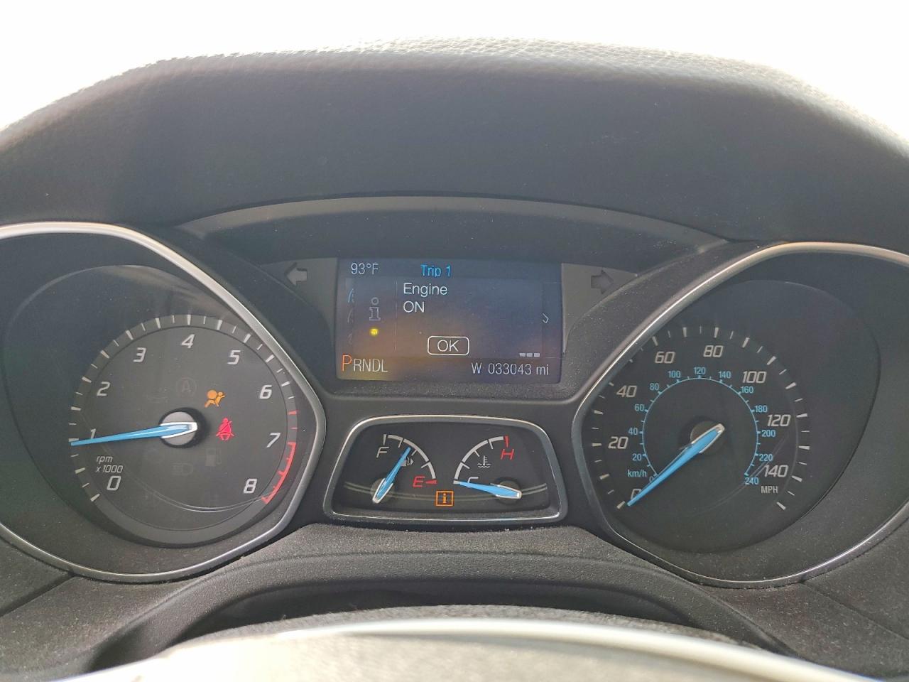 2014 Ford Focus VIN 1FADP3F25EL410991 COPART salvage auction — Side, IL - SALVAGE CERTIFICATE, sold $725 on 2026-06-30 (photo 9)