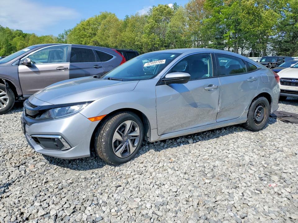2019 Honda Civic VIN 2HGFC2F62KH540989 COPART salvage auction — SIDE, MA - CERT OF TITLE-SALVAGE, sold $4,700 on 2026-07-02 (photo 1)