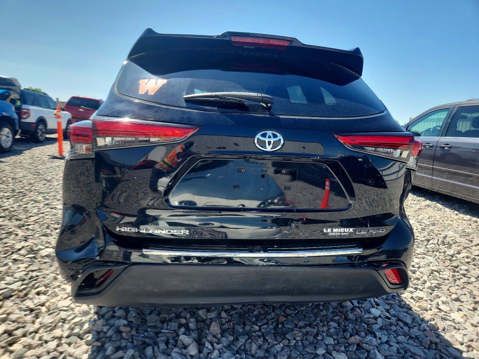 2023 Toyota Highlander VIN 5TDKDRBH5PS501364 COPART salvage auction — REAR END, WI - JUNKED VEHICLE BILL OF SALE, sold $11,600 on 2026-07-06 (photo 6)
