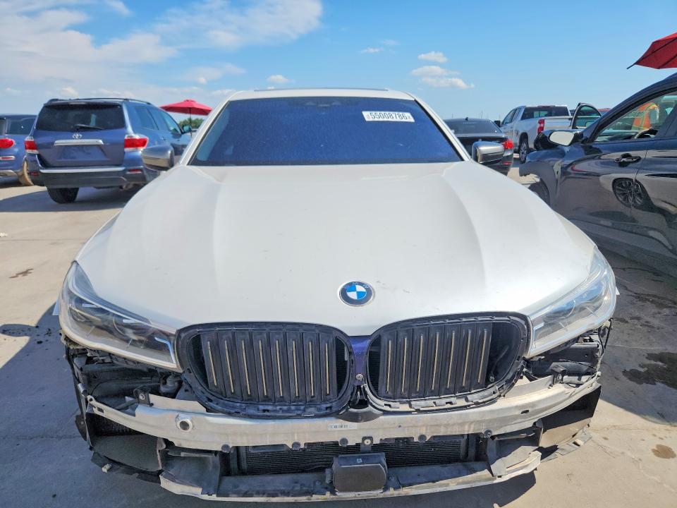 2019 BMW M760i xdrive VIN WBA7H6C58KG615050 COPART salvage auction — UNDERCARRIAGE, Tx - Salvage Vehicle Title, sold $11,100 on 2026-07-09 (photo 5)