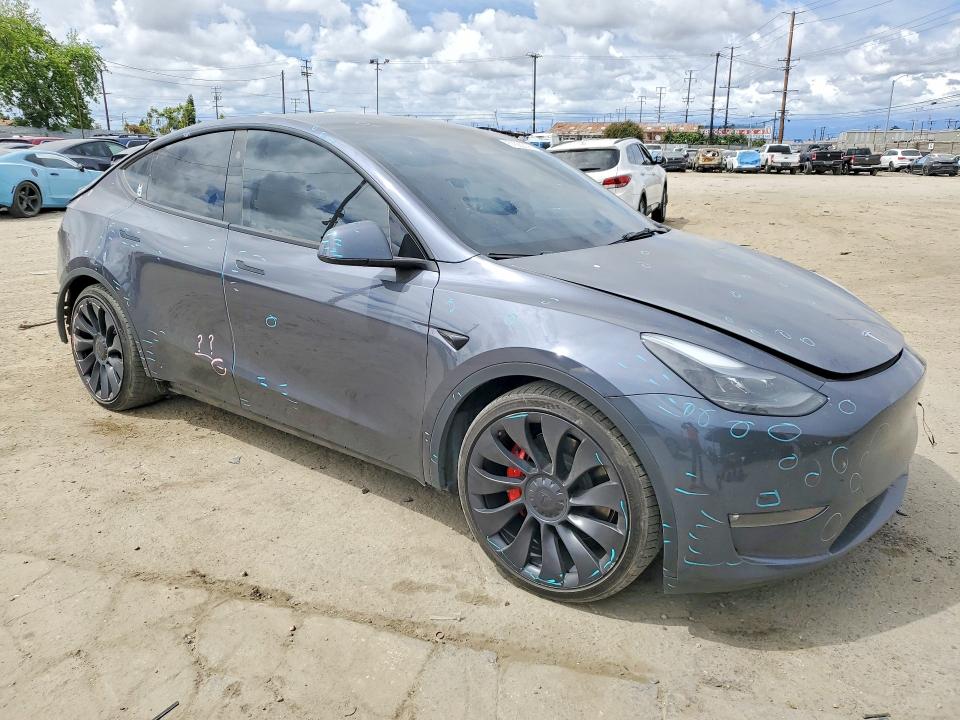 2023 Tesla VIN 7SAYGDEF0PF888413 COPART salvage auction — REAR END, Ca - Salvage Certificate, sold $10,500 on 2026-07-09 (photo 4)