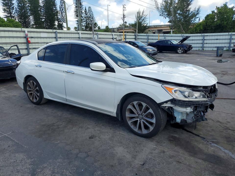 2014 Honda Accord VIN 1HGCR2F50EA237043 COPART salvage auction — FRONT END, Fl - Cert Of Ttl-Rebuilt&Slvg Rbld, sold $1,950 on 2026-07-09 (photo 4)