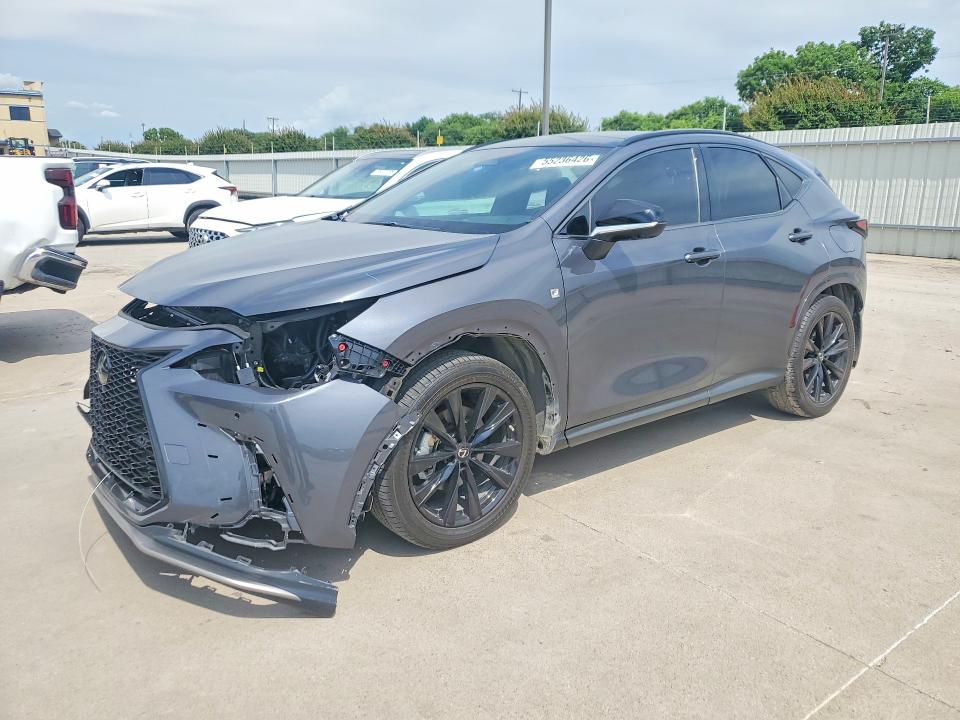 2023 Lexus Nx 350 VIN 2T2KGCEZ2PC027578 COPART salvage auction — FRONT END, TX - SALVAGE VEHICLE TITLE, sold $21,100 on 2026-07-02 (photo 1)