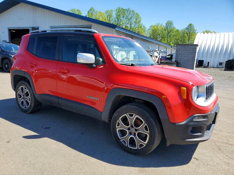 2015 Jeep Renegade VIN ZACCJBDT5FPC04726 COPART salvage auction — FRONT END, Nj - Certificate Of Title, sold $2,600 on 2026-07-31 (photo 4)