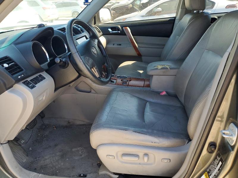 2010 Toyota Highlander VIN JTEDK3EH5A2161005 COPART salvage auction — FRONT END, MO - SALVAGE CERTIFICATE OF TITLE, sold $2,900 on 2026-07-28 (photo 7)