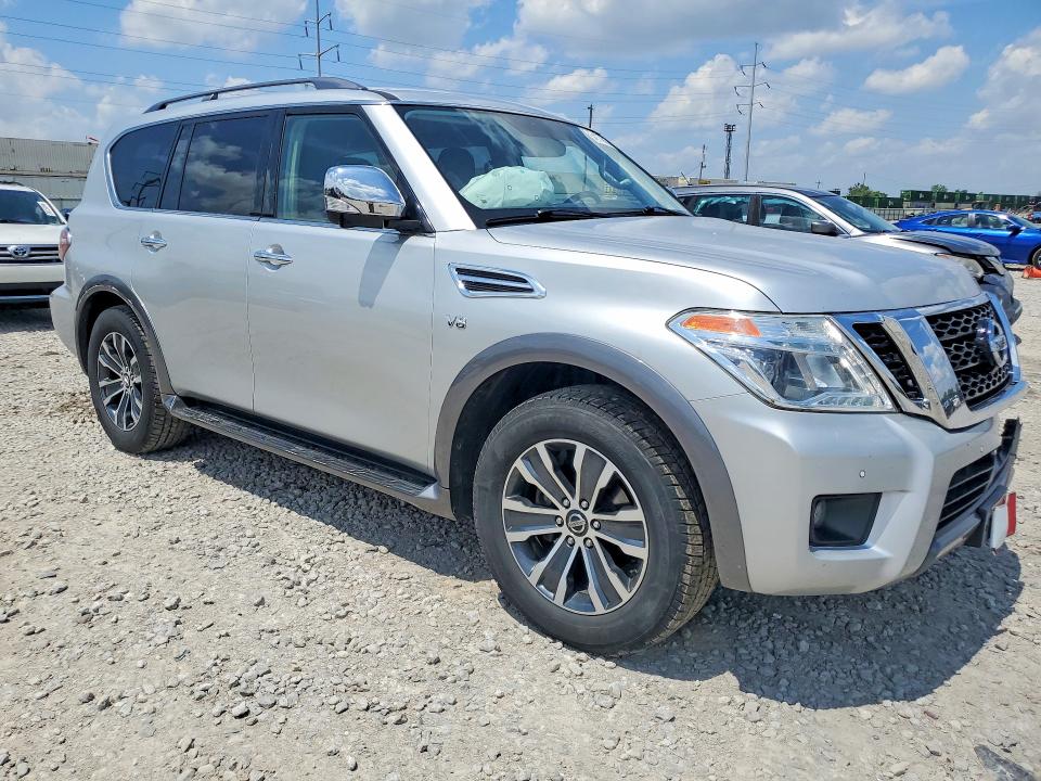 2020 Nissan Armada VIN JN8AY2NC0L9619908 COPART salvage auction — FRONT END, Oh - Cert Of Title-Salvage, sold $8,000 on 2026-07-31 (photo 4)