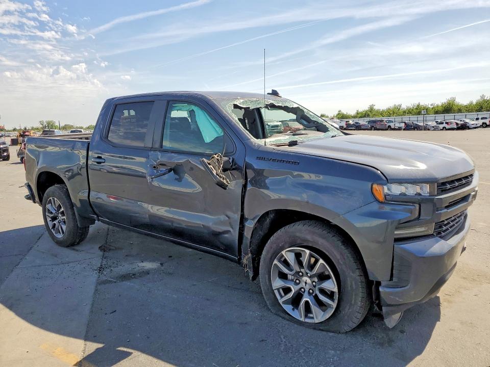 2022 Chevrolet Silverado VIN 1GCPWDED7NZ104066 COPART salvage auction — SIDE, Ca - Salvage Certificate, sold $9,400 on 2026-07-09 (photo 4)