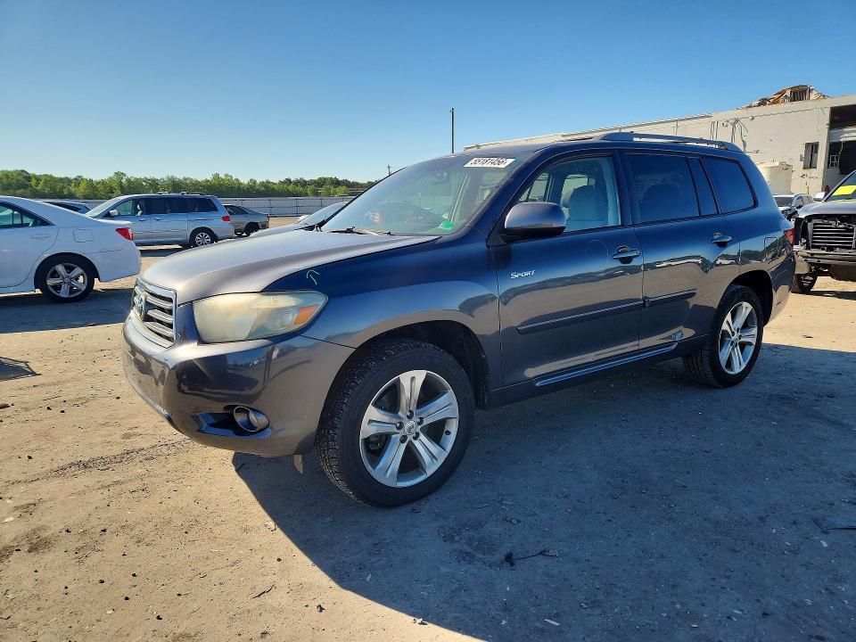 2008 Toyota Highlander VIN JTEES43A182101359 COPART salvage auction — FRONT END, VA - CERT OF TITLE - SALVAGE, sold $550 on 2026-07-22 (photo 1)