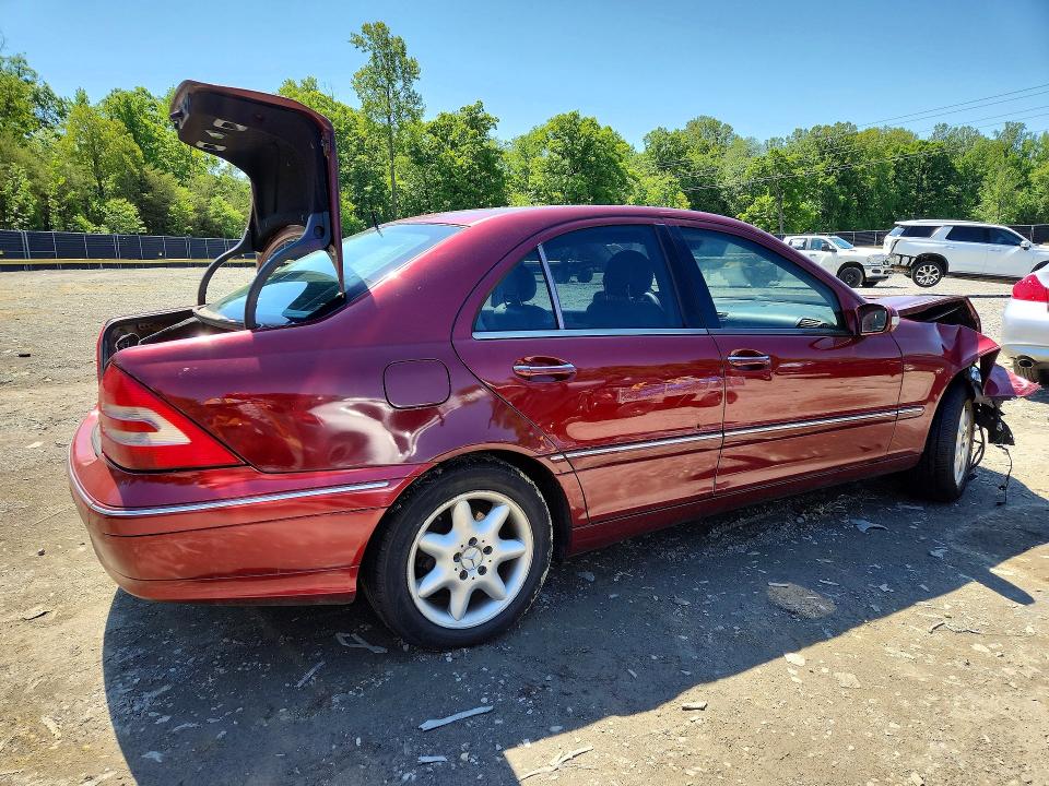 2002 Mercedes-benz C class VIN WDBRF61J62F181815 COPART salvage auction — FRONT END, MD - CERT OF SALVAGE > 75% DAMAGE, sold $200 on 2026-07-10 (photo 3)