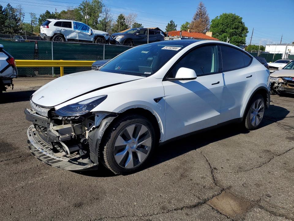 2023 Tesla Model y VIN 7SAYGDEE9PF840139 COPART salvage auction — FRONT END, Co - Salvage Title, sold $11,700 on 2026-07-16 (photo 1)