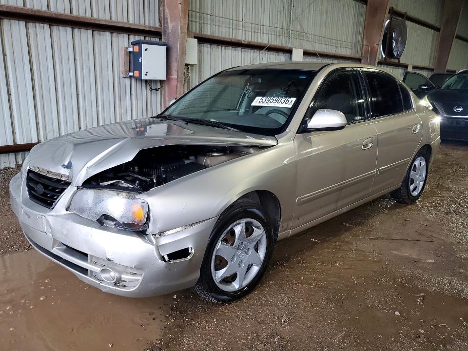 2005 Hyundai Elantra VIN KMHDN46D55U997500 COPART salvage auction — FRONT END, Tx - Salvage Vehicle Title, sold $450 on 2026-07-06 (photo 1)