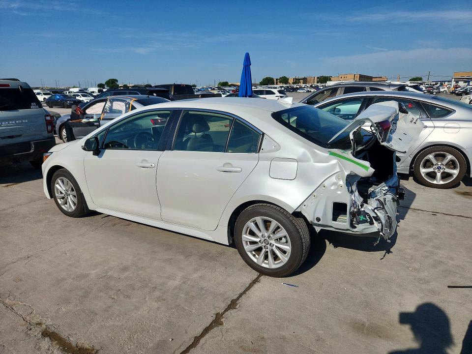 2025 Toyota VIN JTDBCMFE8SJ037594 COPART salvage auction — REAR END, Tx - Salvage Vehicle Title, sold $9,600 on 2026-07-09 (photo 2)