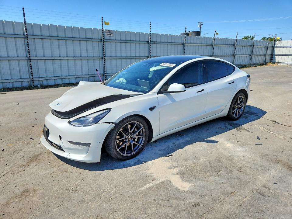 2021 Tesla Model 3 VIN 5YJ3E1EB0MF995966 COPART salvage auction — FRONT END, Ca - Salvage Certificate, sold $3,550 on 2026-07-14 (photo 1)