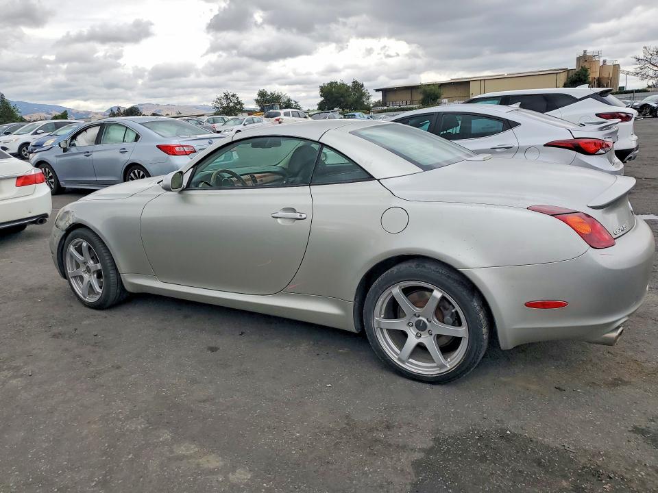 2002 Lexus Sc VIN JTHFN48Y120029795 COPART salvage auction — FRONT END, Ca - Salvage Certificate, sold $1,200 on 2026-07-07 (photo 2)