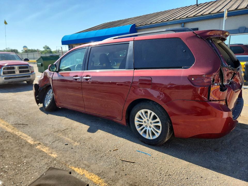 2014 Toyota Sienna VIN 5TDYK3DCXES447569 COPART salvage auction — FRONT END, KS - CERT OF TITLE-SALVAGE (P), sold $1,600 on 2026-07-27 (photo 2)